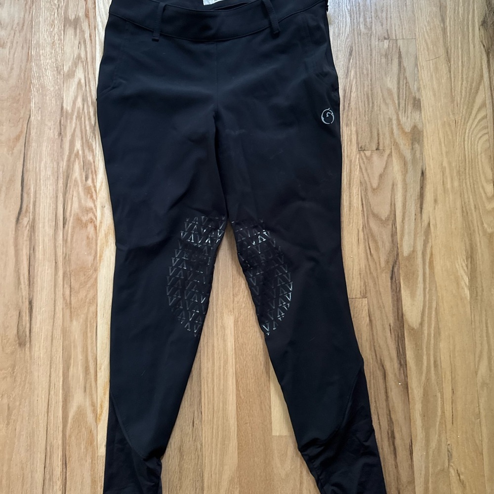Vestrum Knee Patch Black Equestrian Riding Pants Breeches